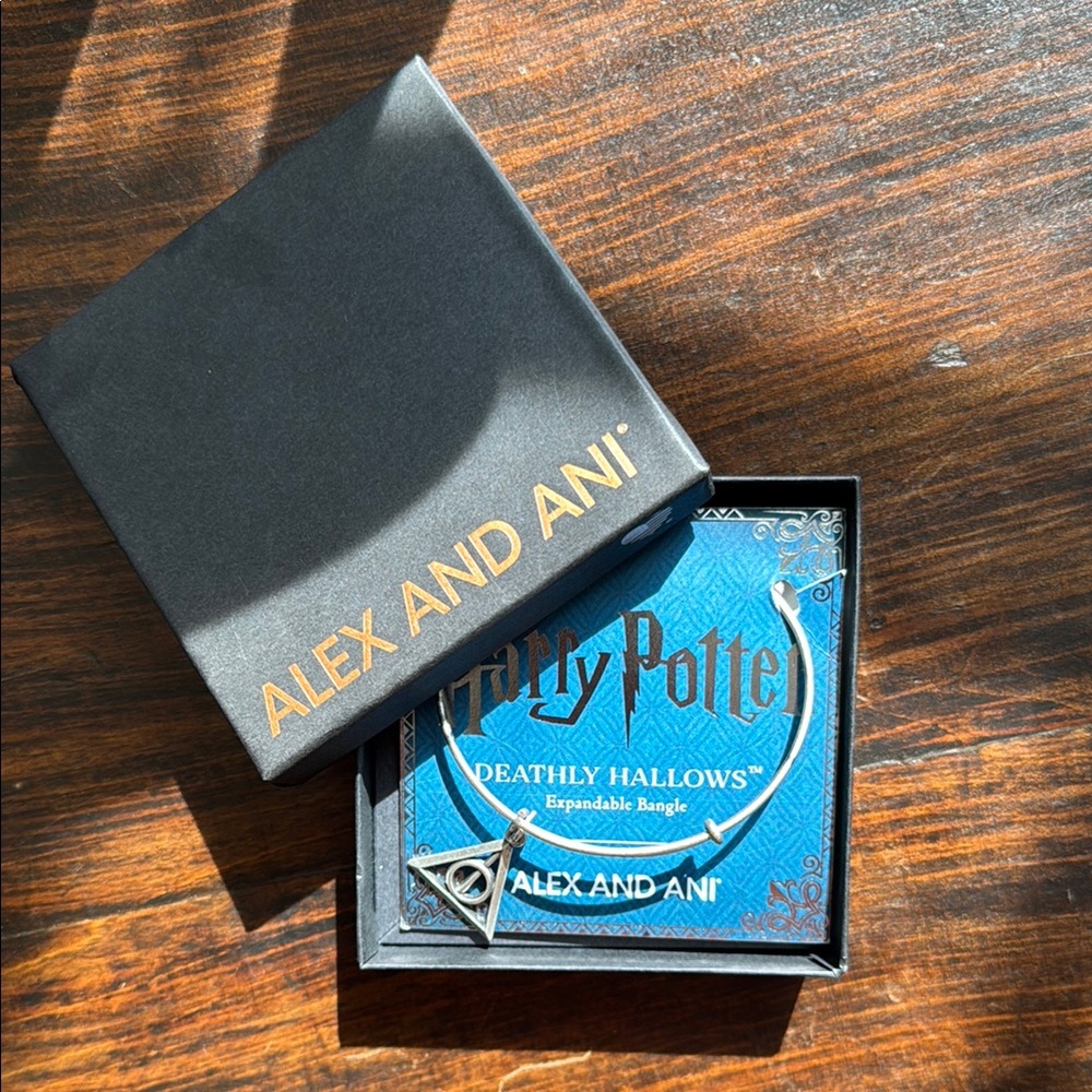 Alex and Ani Silver Deathly Hallows Bracelet